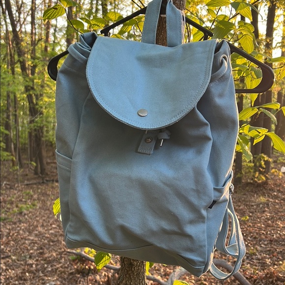 Blue Canvas Backpack - Picture 1 of 13